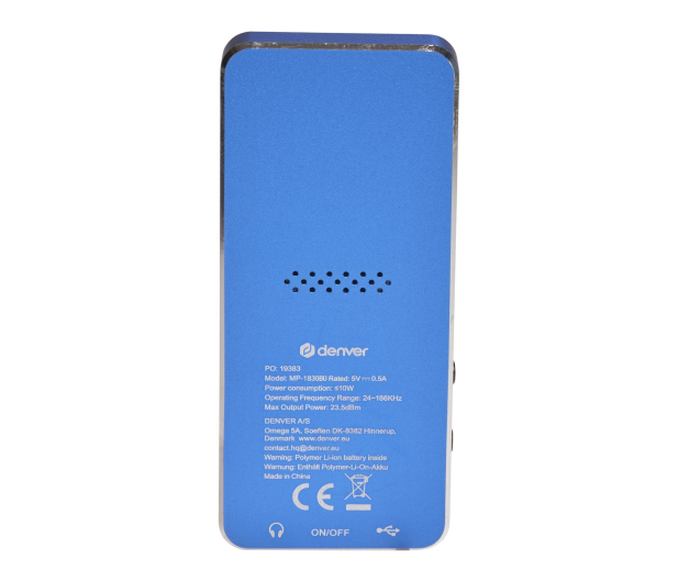 Denver Odtwarzacz MP4 Denver MP-1830BU BT 1,8" 4GB niebieski - 1535057 - zdjęcie 7